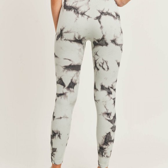 Stacey Tie-Dye Ribbed Leggings - Picture 5 of 6